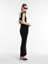 Max Mara Slim-fit Wool And Silk Dress In Black