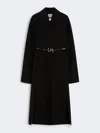 Max Mara Slim-fit Wool Coat In Black