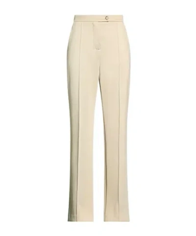 Max Mara Slim Flared Pants In Khaki
