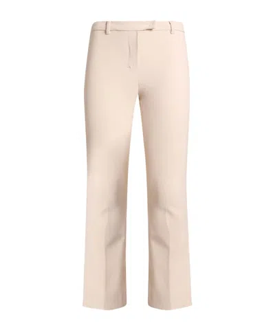 Max Mara Slimfit Bootcut Trousers In Pink
