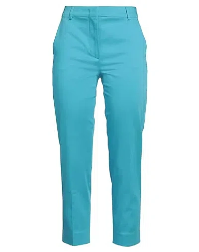 Max Mara Slim-fit Cropped Dress Pants In Blue