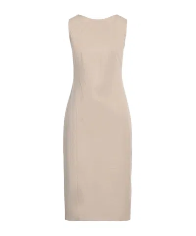 Max Mara Slim-fit Dress In Brown