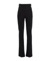 Max Mara Elastic Boot-shaped Pants In Black