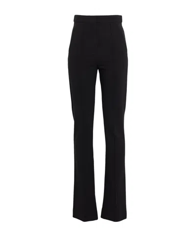 Max Mara Slim-fit Flared Pants In Black