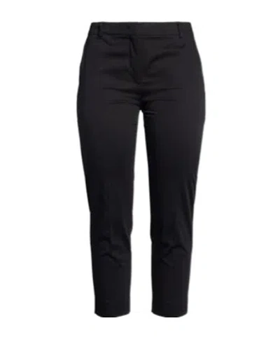 Max Mara Slim-fit Straight-leg Cropped Dress Pants In Black