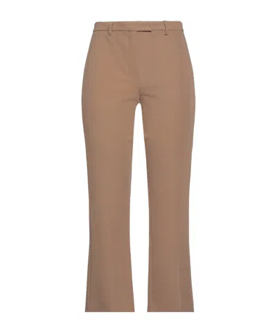 Max Mara Slim-fit Stretch Bootcut Pants In Brown