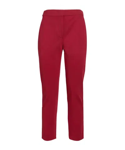 Max Mara Slim-fit Tapered Pants In Animal Print