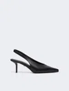 Max Mara Slingbacks En Nappa In Black