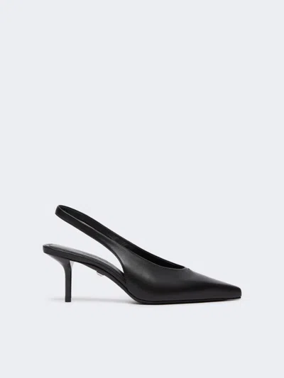 Max Mara Slingbacks En Nappa In Black