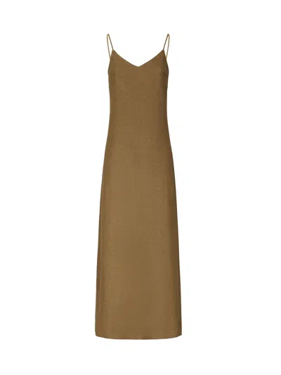 Max Mara Slip Dress In Jacquard Jersey
