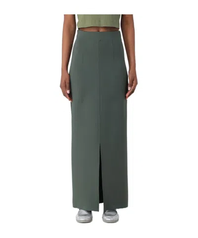 Max Mara Slit Casual Skirt In Black