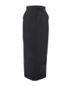 Max Mara Circeo Wool Maxi Skirt In Black