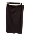 Max Mara Slit Skirt In Black