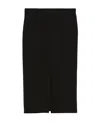 Max Mara Slit Skirt In Black