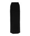Max Mara Black Triacetate Blend Lemma Skirt In Black