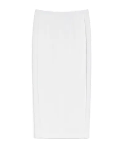 Max Mara Slit Skirt In White