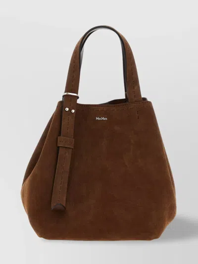 Max Mara Small 'archetipo' Handbag With Adjustable Strap In Black