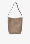 Max Mara Small Archetipo Leather Shoulder Bag In Neutral