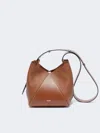 Max Mara Small Bucket Bag In Brown