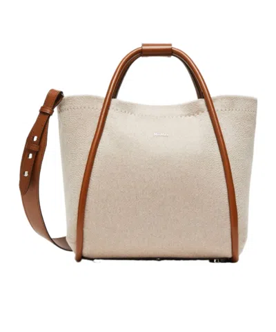 Max Mara Small Marine Bag In Cashmere In Sand