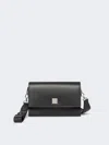Max Mara Small Crossbody Bag In Leather In Black