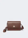 Max Mara Small Crossbody Bag In Leather In Brown