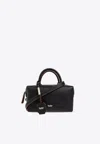 Max Mara Small Holdalls Calf Leather Handbag In Black