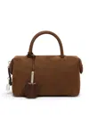 Max Mara Small Holdallssuede Top Handle In Nubuck Leather