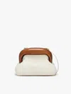 Max Mara Small Leather Bouba Bag In White