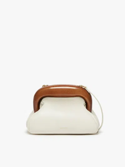 Max Mara Small Leather Bouba Bag In Brown