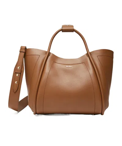 Max Mara Small Leather Marine Bag