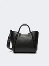 Max Mara Small Leather Marine Bag In Black
