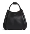 Max Mara Small Leather Marine Top-handle Bag In Black
