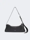 Max Mara Small Leather Shoulder Bag In Black