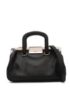 Max Mara Logo Detailed Top Handle Bag In Black