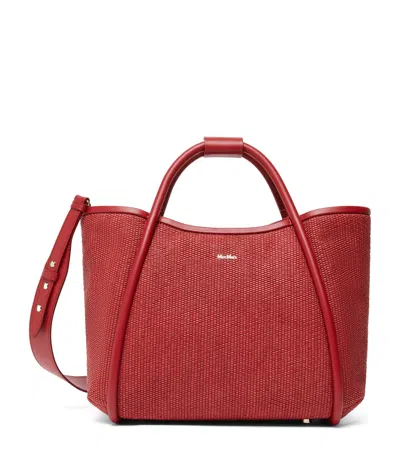 Max Mara Small Marine Top-handle Bag In Red