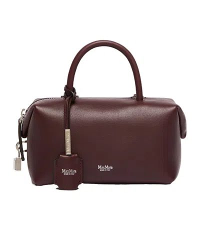 Max Mara Small Natural Leather Bowler Bag