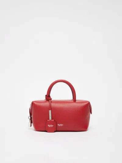 Max Mara Small Natural Leather Satchel Bag In Red | ModeSens