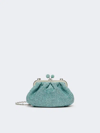 Max Mara Small Raffia-effect Pasticcino Bag In Brown