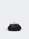 Max Mara Small Sheepskin Pasticcino Bag In Black