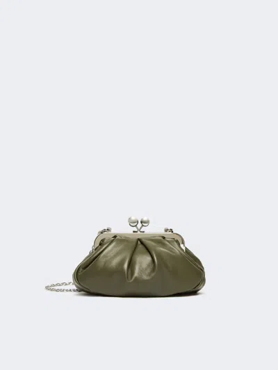 Max Mara Small Sheepskin Pasticcino Bag In Green