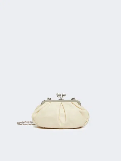 Max Mara Small Sheepskin Pasticcino Bag In Ivory