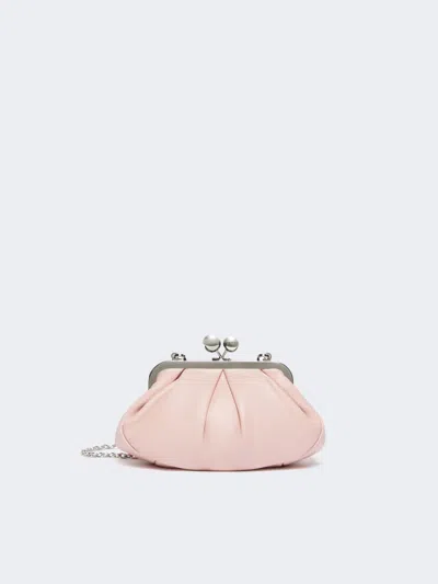 Max Mara Small Sheepskin Pasticcino Bag In Pink