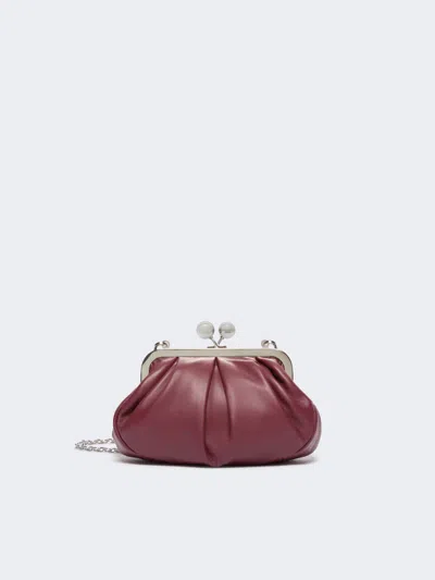 Max Mara Small Sheepskin Pasticcino Bag In Red