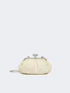 Max Mara Small Sheepskin Pasticcino Bag In White