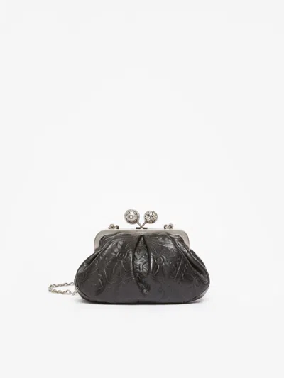 Max Mara Small Smooth Leather Pasticcino Bag In Purple