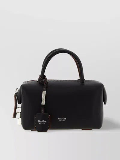 Max Mara Small Top Case Detachable Strap In Black