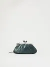 Max Mara Small Velvet Pasticcino Bag In Pastel Green