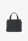 Max Mara Small Whitney Leather Handbag In Gray