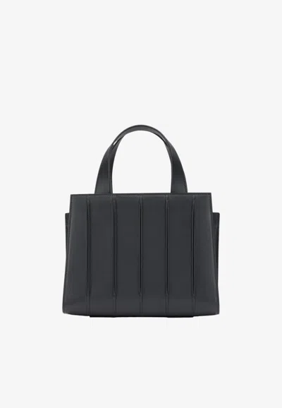 Max Mara Small Whitney Leather Handbag In Gray